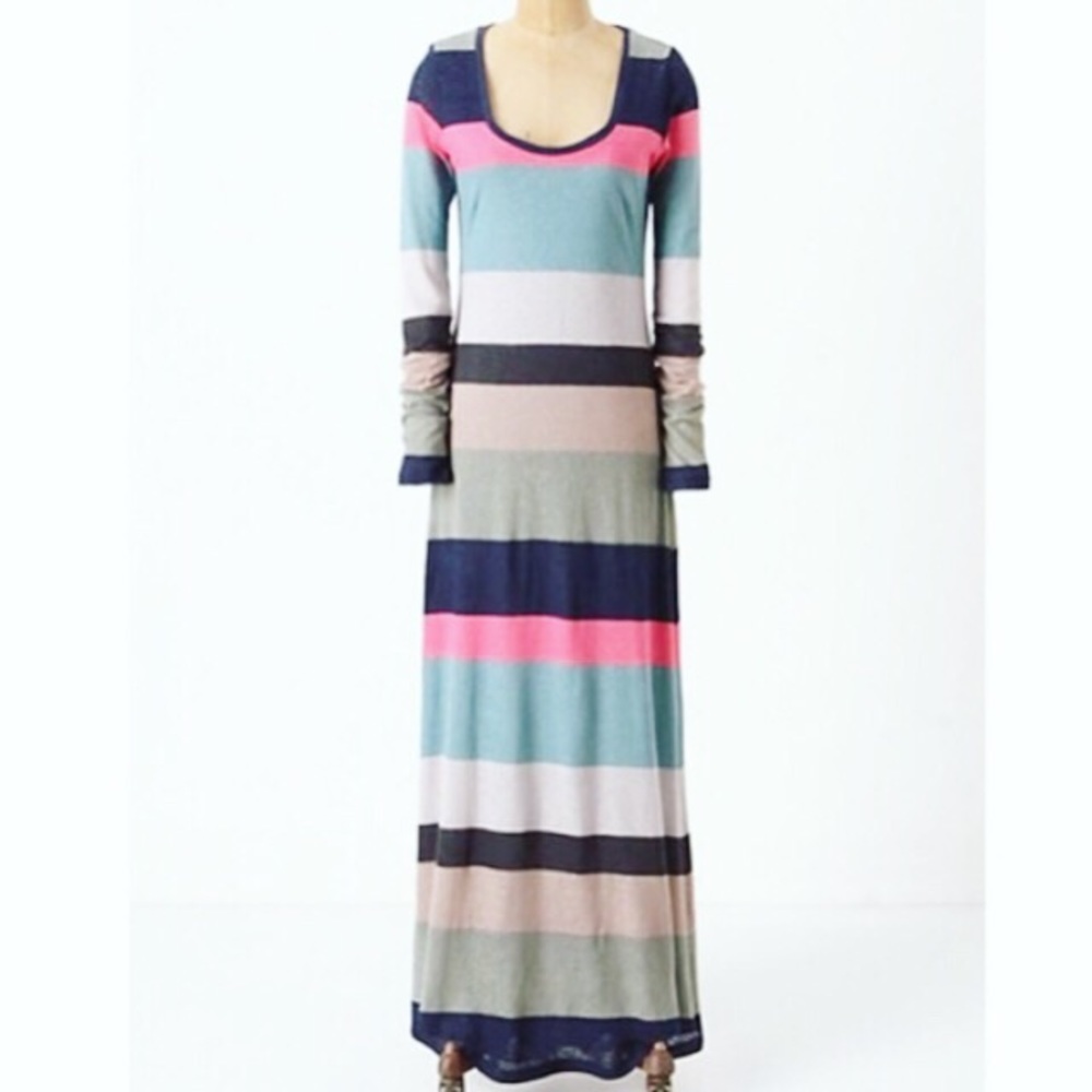 Anthropologie Splendid striped maxi dress small